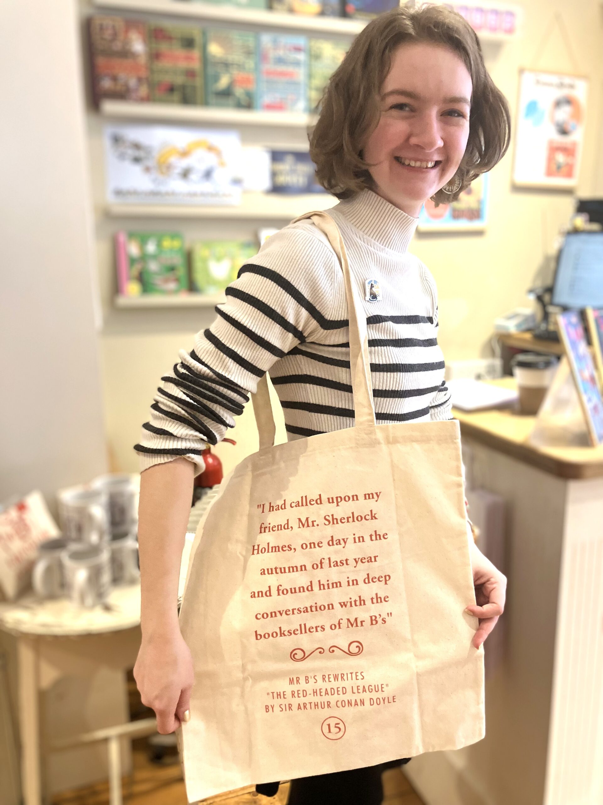 Red headed league bag